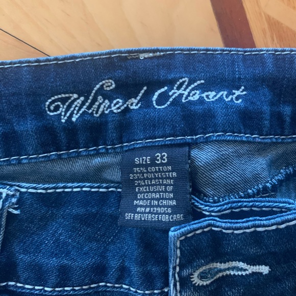 Wired Heart Jeans Size 33 - Picture 3 of 3